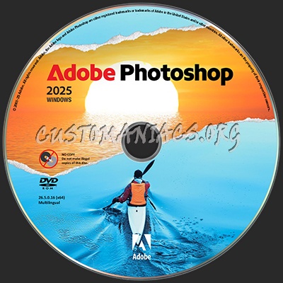 Adobe photoshop 2025 dvd label