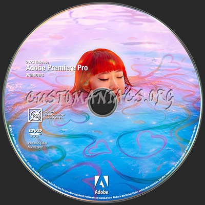 Adobe Premiere Pro 2023 dvd label
