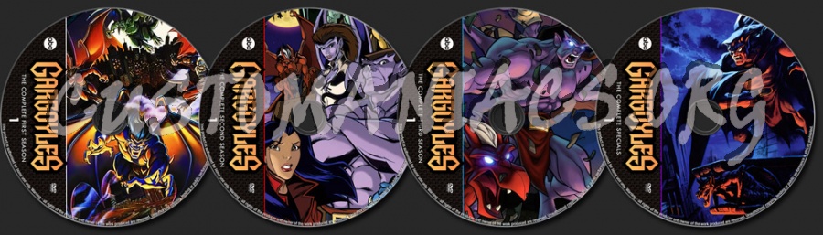 Gargoyles Seasons 1-3 dvd label
