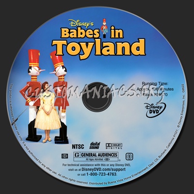 Babes in Toyland (1961) dvd label