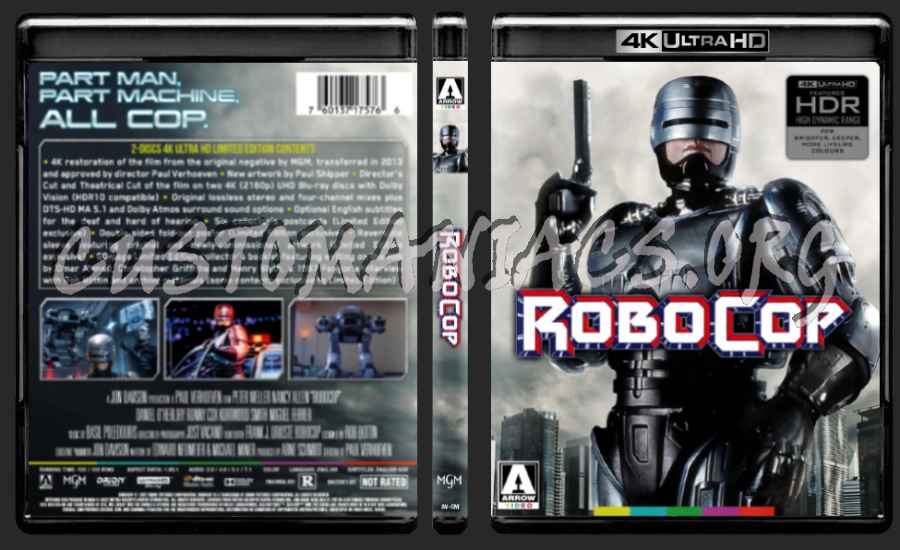 RoboCop 4K Cover v2 blu-ray cover