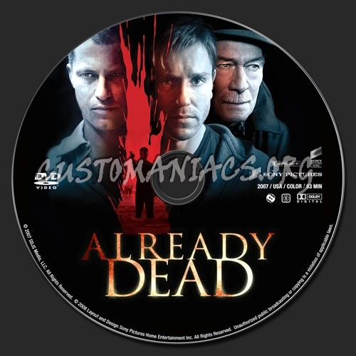 Already Dead (2007) dvd label