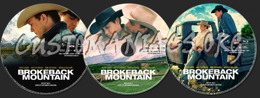 Brokeback Mountain (2005) blu-ray label