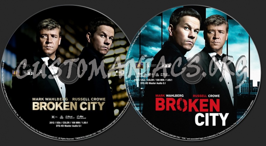 Broken City (2013) blu-ray label
