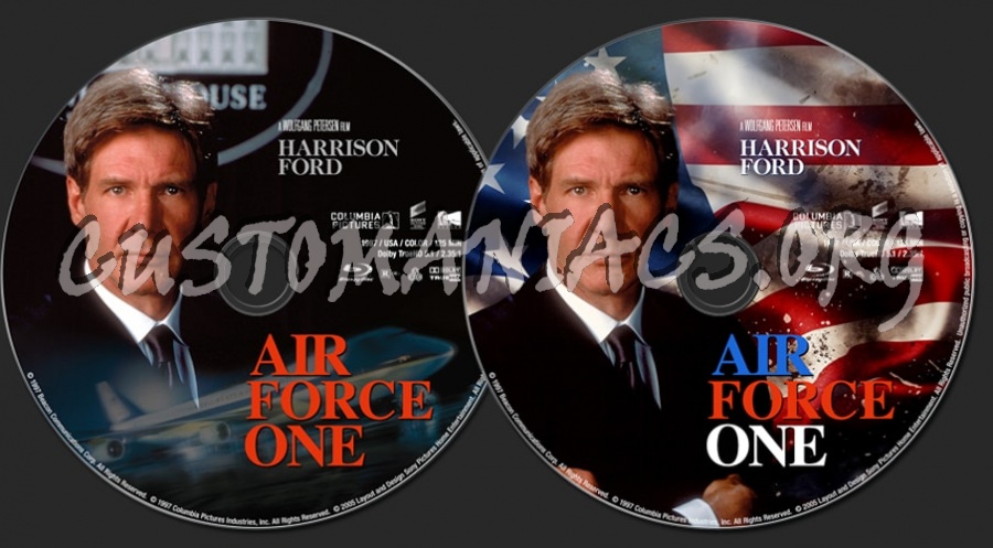 Air Force One (1997) blu-ray label