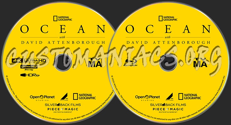 Our Ocean with David Attenborough 4K + BD blu-ray label