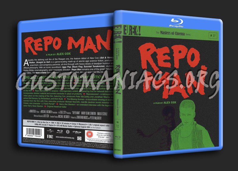 Repo Man blu-ray cover