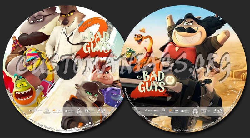 The Bad Guys 2 (2025) blu-ray label