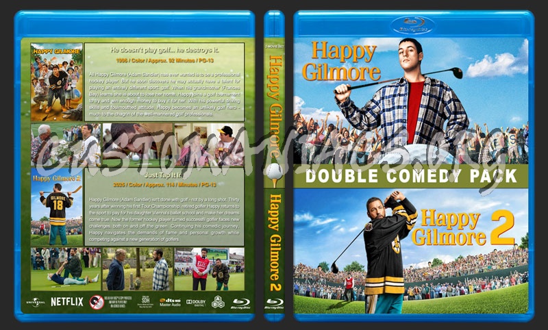 Happy Gilmore Double Feature blu-ray cover