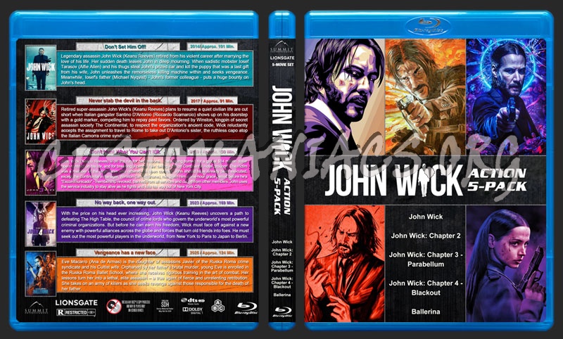 John Wick 5-Pack blu-ray cover