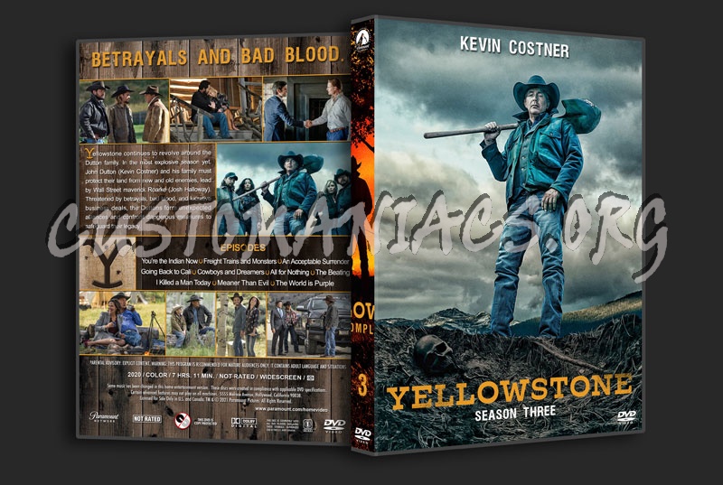 Yellowstone  - The Complete Series (spanning spine) dvd cover