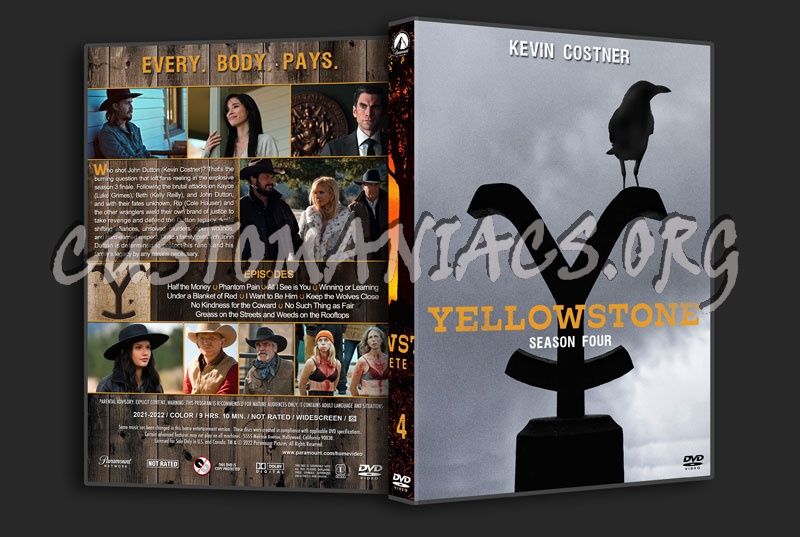 Yellowstone  - The Complete Series (spanning spine) dvd cover