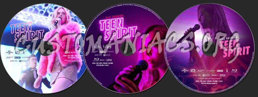 Teen Spirit (2018) blu-ray label