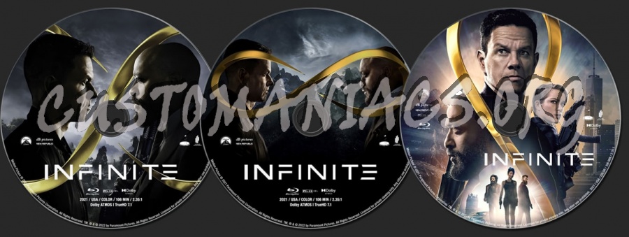 Infinite (2021) blu-ray label