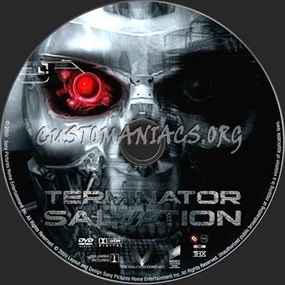 Terminator Salvation dvd label