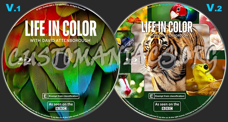 Life in Colour Blu-ray blu-ray label