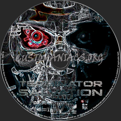 Terminator Salvation dvd label