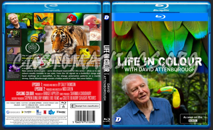 Life in Colour (2021) blu-ray cover