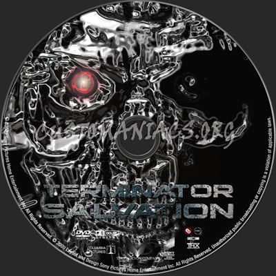 Terminator Salvation dvd label