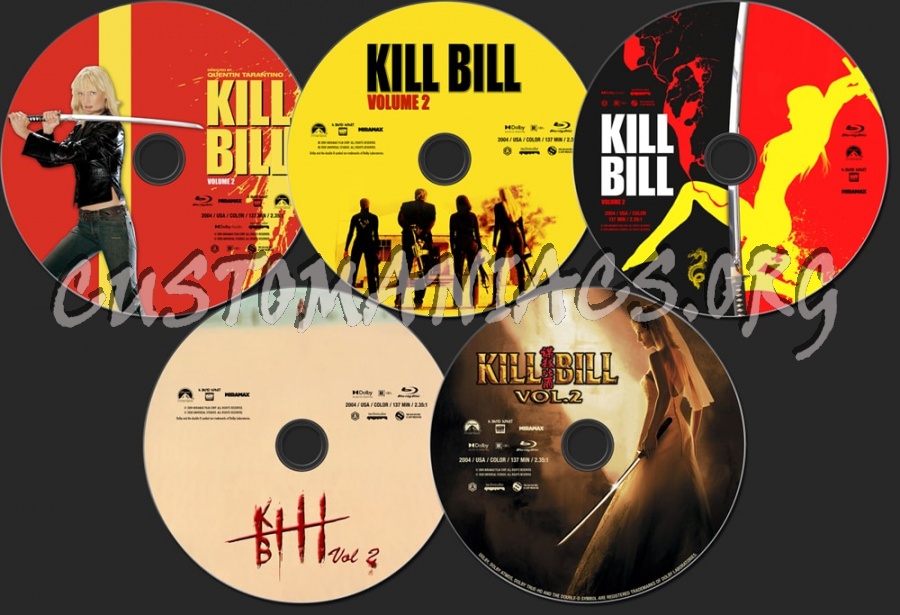 Kill Bill: Vol. 2 (2004) blu-ray label