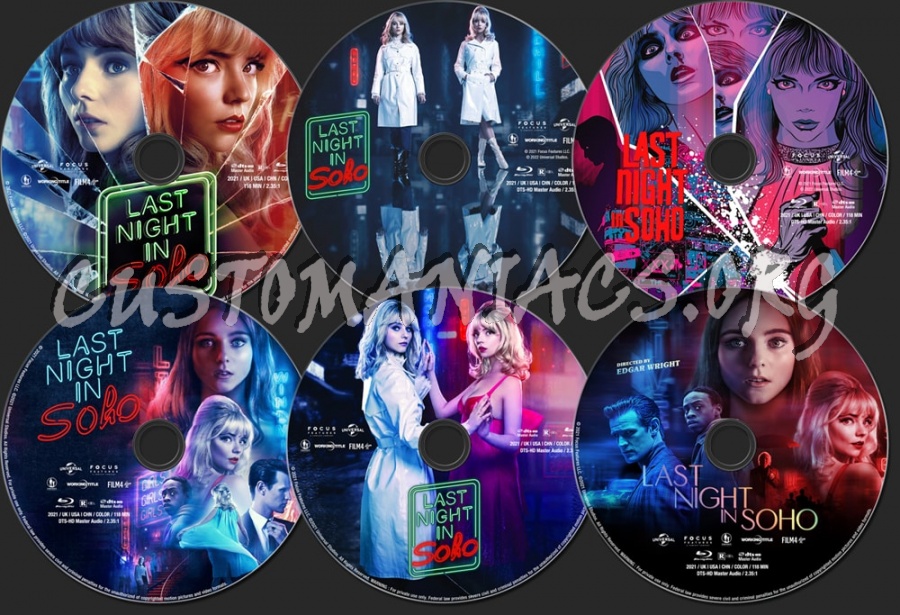Last Night in Soho (2021) blu-ray label