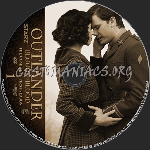 Outlander:Blood Of My Blood Season 1 dvd label