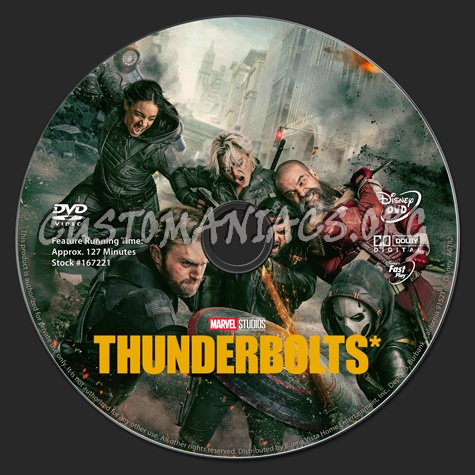 Thunderbolts* dvd label