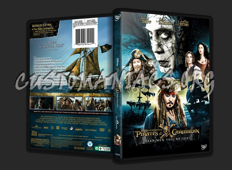 Pirates of the Caribbean: Dead Men Tell No Tales dvd cover