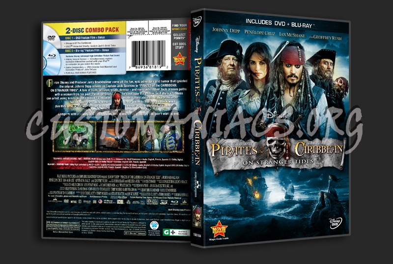 Pirates of the Caribbean; On Stranger Tides (2011) dvd cover