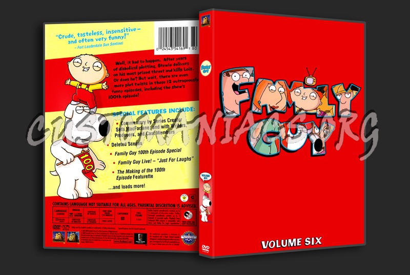 Family Guy: Volume 6 dvd cover
