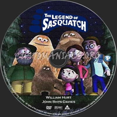 The Legend of Sasquatch dvd label