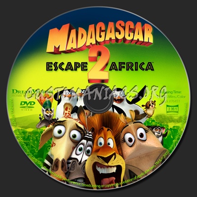 Madagascar: Escape 2 Africa dvd label