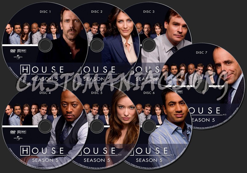 House Season 5 dvd label