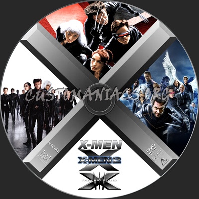 X-Men Trilogy dvd label