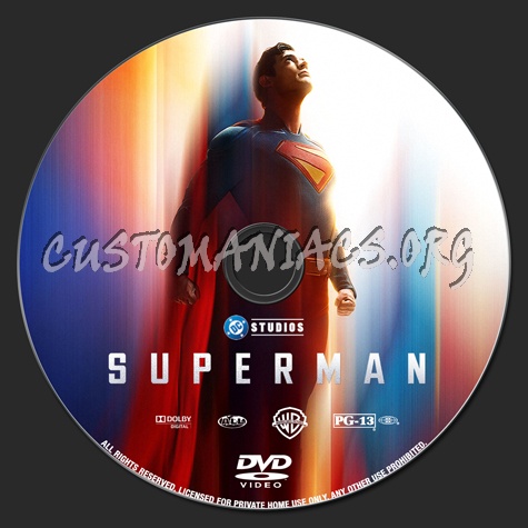 Superman dvd label