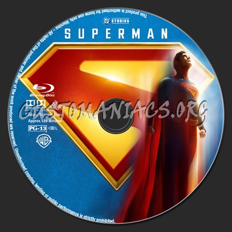 Superman blu-ray label