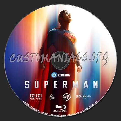 Superman blu-ray label