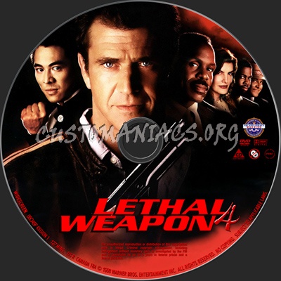 Lethal Weapon 4 dvd label