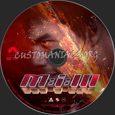 Mission Impossible Trilogy dvd label
