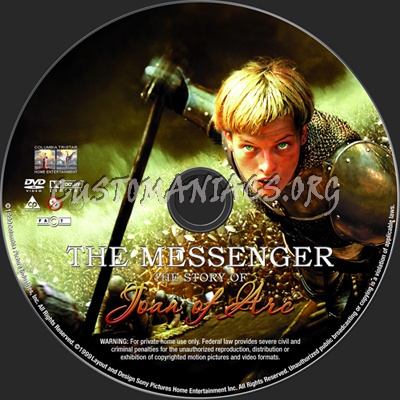 The Messenger The Story of Joan of Arc dvd label