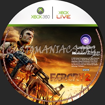 Far Cry 2 dvd label