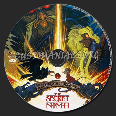 The Secret of Nimh dvd label