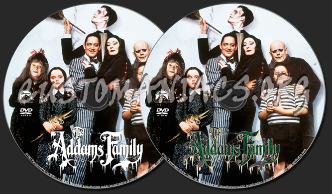 The Addams Family dvd label