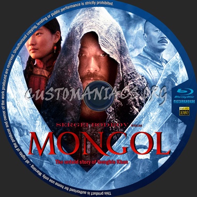 Mongol blu-ray label