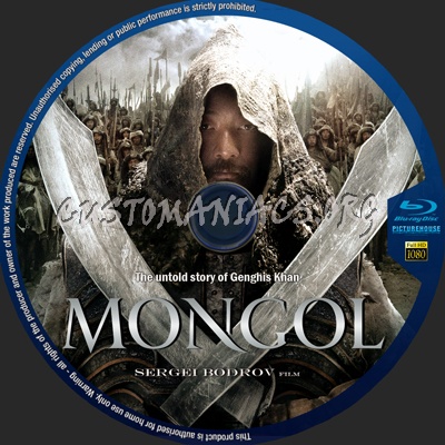 Mongol blu-ray label