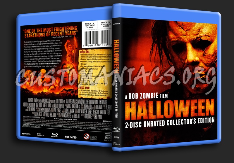 Halloween : 2 Disc Unrated Collector's Edition blu-ray cover
