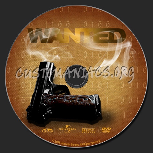 Wanted dvd label