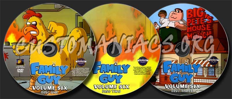 Family Guy Volume 6 dvd label