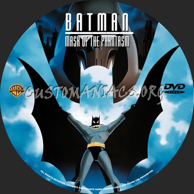 Batman: Mask of the Phantasm dvd label