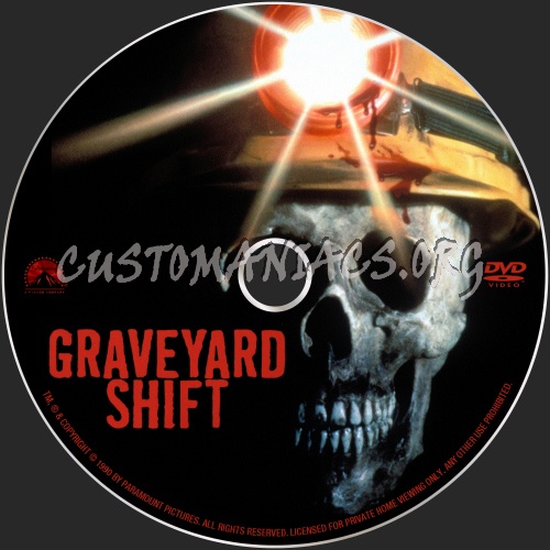 Graveyard Shift dvd label